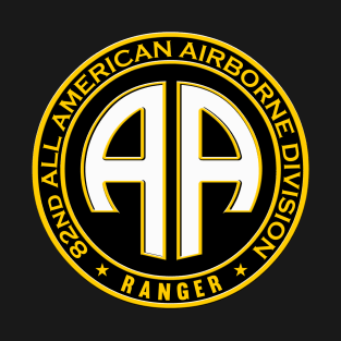 82nd All American Airborne Ranger Casual Patch T-Shirt