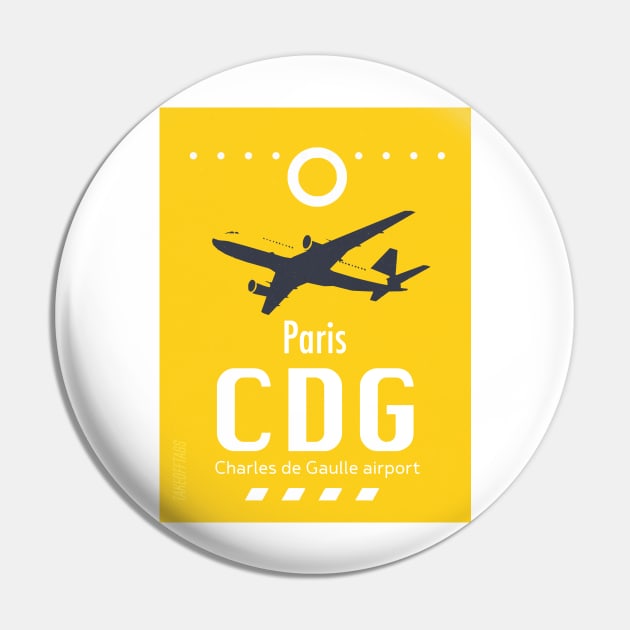 CDG yellow airport Pin by Woohoo