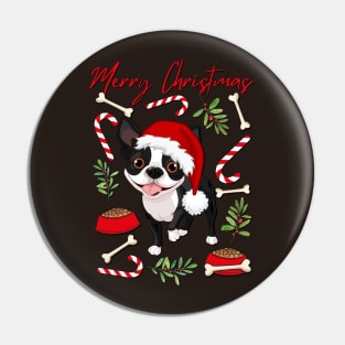 Merry Christmas Bulldog cute dog Seasons Greetings Tis The Season To Be Jolly Cutest puppy Pin