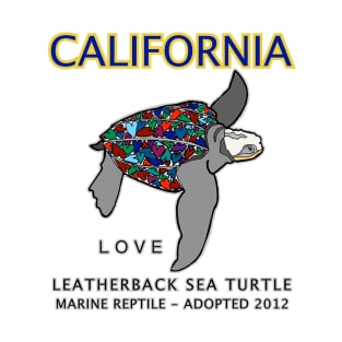 California - Leatherback Sea Turtle - Love T-Shirt
