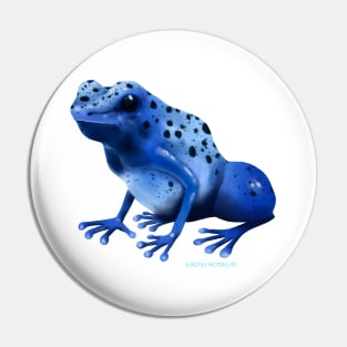 Blue Poison Dart Frog Pin