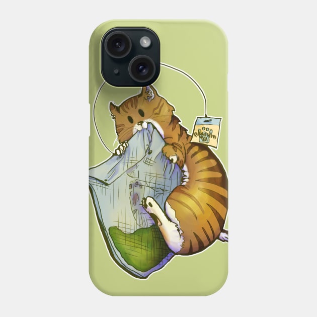 TeaCat Phone Case by LocalCryptid