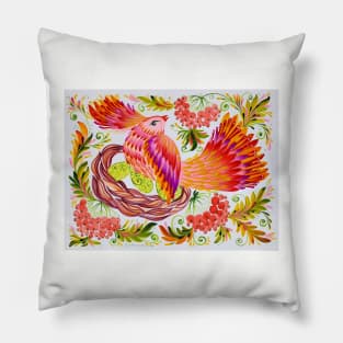 Mother Watercolor Painting Pillow