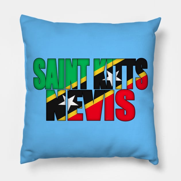 Saint Kitts and Nevis Pillow by SeattleDesignCompany