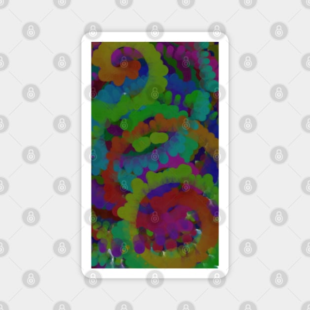 Paisley Tie Dye Magnet by ValinaMoonCreations