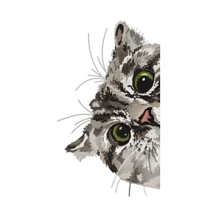 Peeking Tabby T-Shirt