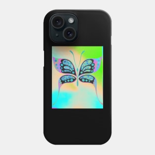 Glitter and Neon Butterfly Phone Case