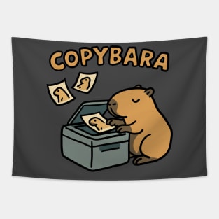 Copybara Capybara Funny Animal Pun Meme Tapestry
