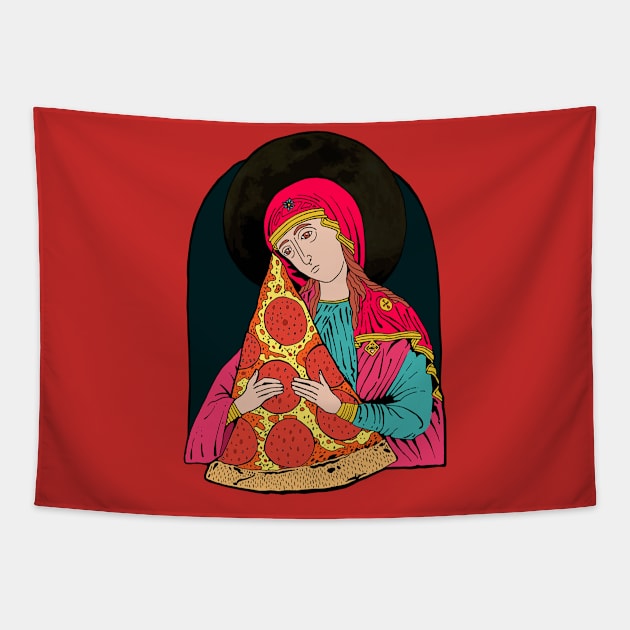 Holy Pizza Tapestry by miskel