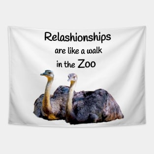 Relashionship Funny Positive Motivational quote Tapestry