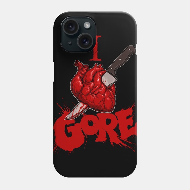 I heart gore Phone Case by Moutchy