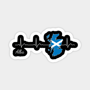 Scotland Alba heartbeat flag Magnet