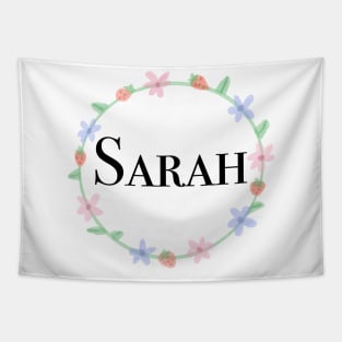 Sarah name design Tapestry