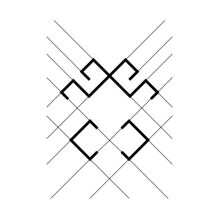 Baltic Rune Design Lines T-Shirt