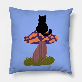 Cats and mushrooms Pillow