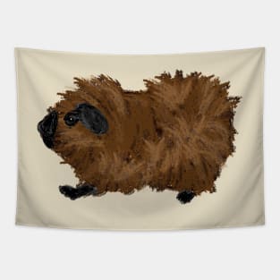 Nice Artwork showing a californian-colored Abyssinian Guinea Pig Tapestry