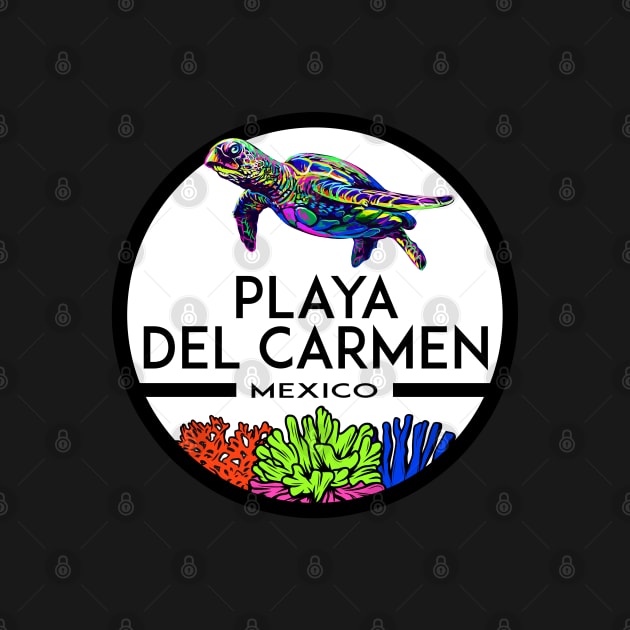 Playa Del Carmen Mexico Beach Sea Turtle by DD2019