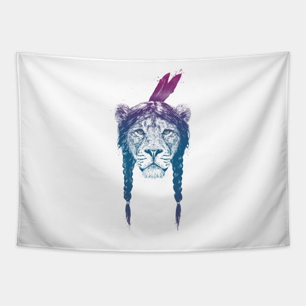 Warrior lion II Tapestry by soltib