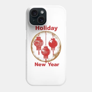 Chinese New Year Holiday Extravaganza: Popart Red Lantern Celebration Phone Case