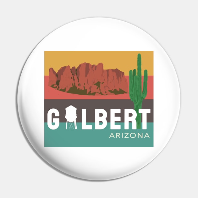 Gilbert Arizona Water Tower Cactus Superstition Mountains Pin by Hevding