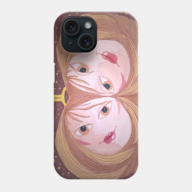 Gemini Zodiac Sign Phone Case by Maltez