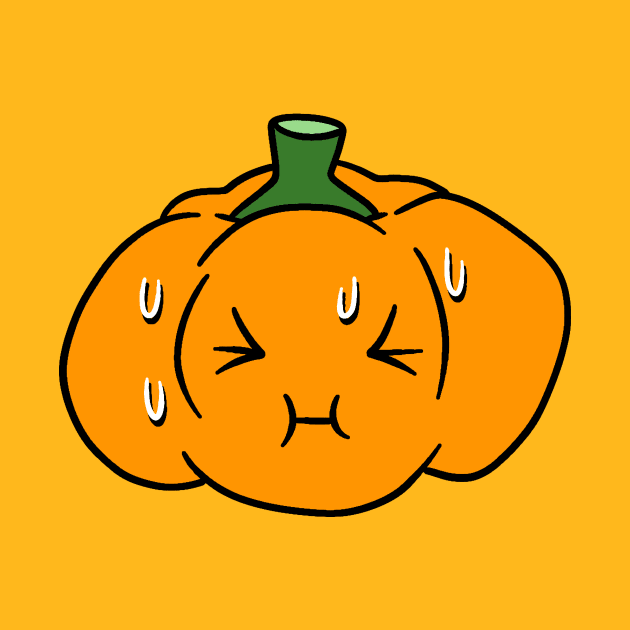 Nervous Orange Bell Pepper by saradaboru