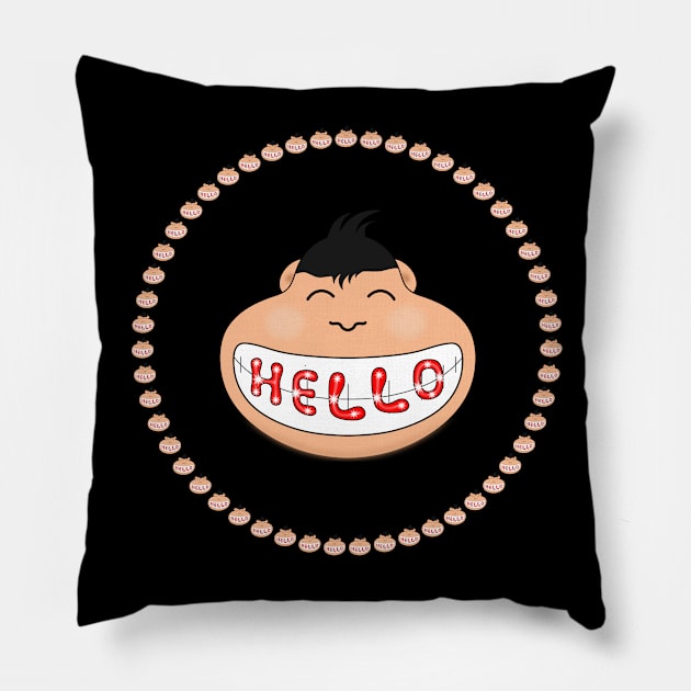 Hello world is a greeting Pillow by be1shop