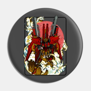 Red Armored Gundam Pin