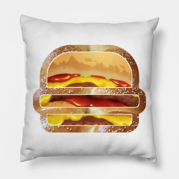 Anime Burger Pillow by AOYO88