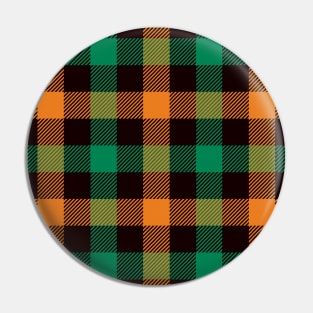 Halloween Plaid Pin