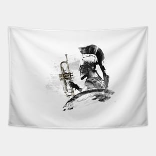 Trumpet Warrior Tapestry