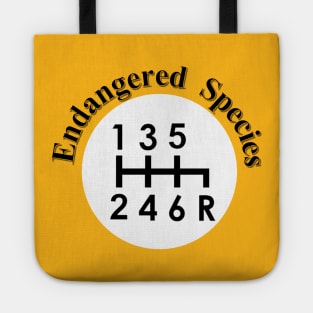 Endangered Species gear shift logo Tote