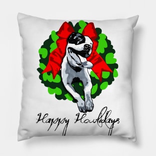 Happy Howlidays and Merry Pitmas Pillow