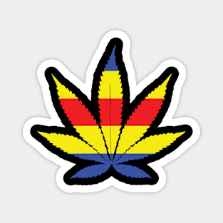 Romania Pot Leaf Magnet