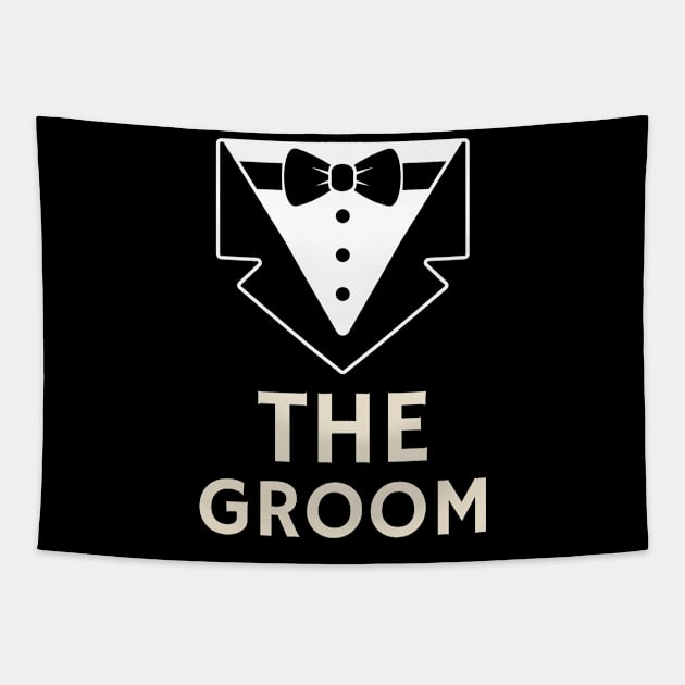 The Groom bachelor party Tapestry by Tip Top Tee's