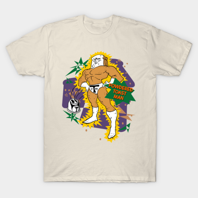 popularshop Nickel Ren and Stimpy Powdered Toast Man Graphic Tee popularshop Nickel Ren and Stimpy Powdered Toast Man Graphic Tee