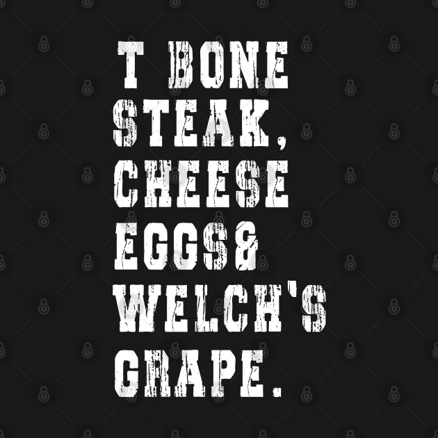 TBone Steak, Cheese Eggs, Welch's Grape - Guest Check by Ksarter