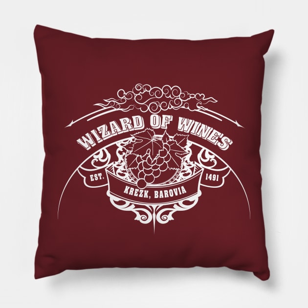 Wizard of Wines Pillow by Park Central Designs