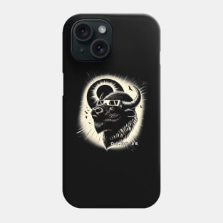 Celestial Bison Eclipse: Stylish Tee for Bison and Nature Lovers Phone Case