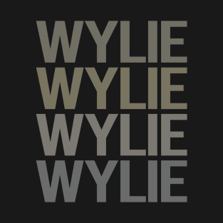 Gray Text Art Wylie T-Shirt