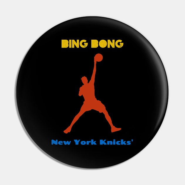 Bing Bong New York Knicks Spoof Pin by serjbondjazz