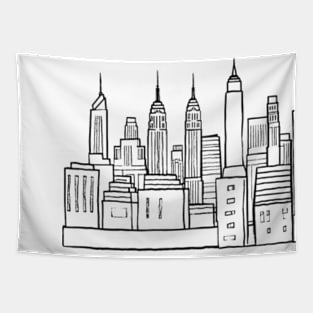 nyc doodle art 2024 pt6 Tapestry