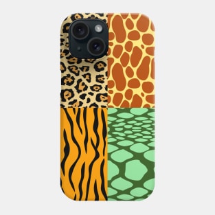 Cheetah, GIraffe, Tiger, and Snake | Celebrating Nature on Earth Day Phone Case