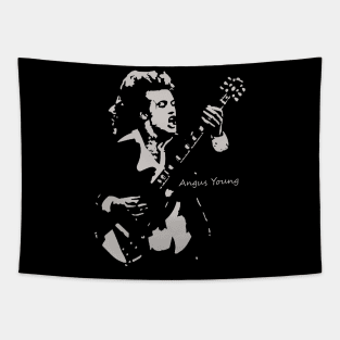 angus young sillouete Tapestry