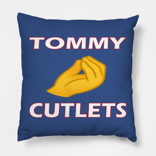 TOMMY DEVITO CUTLETS Pillow by l designs