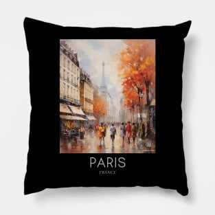 An Impressionist Painting of Paris - France Pillow