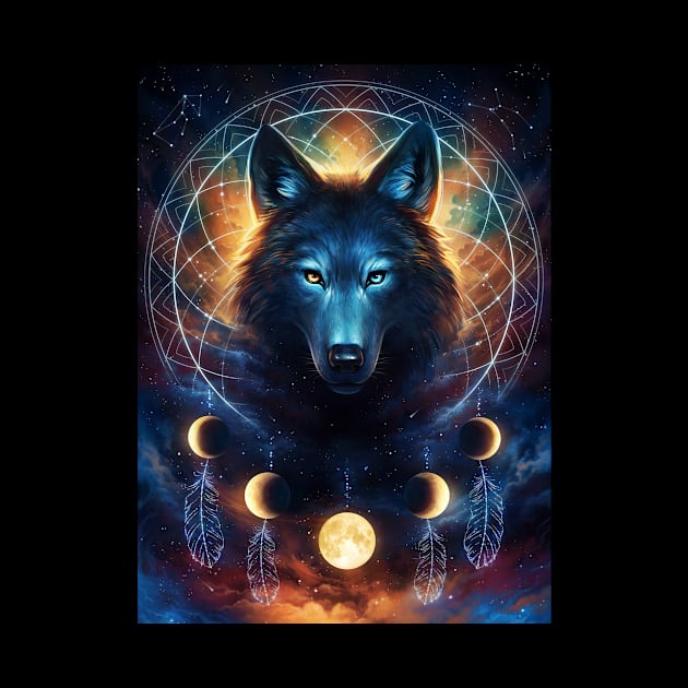 Dreamcatcher Wolf by jojoesart