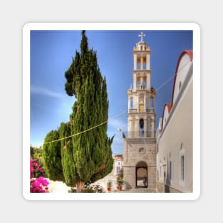 Cyprus Pine and Bell Tower Magnet