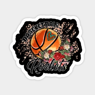 Aesthetic Pattern Rockets Basketball Gifts Vintage Styles Magnet