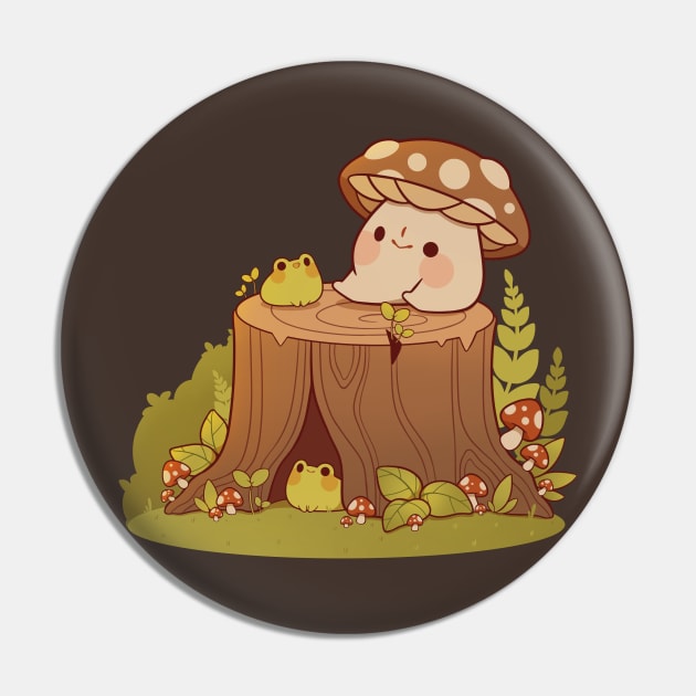 Mushroom and frogs meeting Pin by Rihnlin